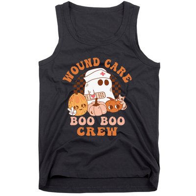 Wound Care Boo Boo Crew Funny Nurse Ghost Halloween Tank Top