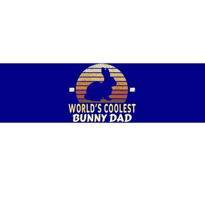 Worlds Coolest Bunny Dad Pet Cute Rabbit Great Gift Bumper Sticker