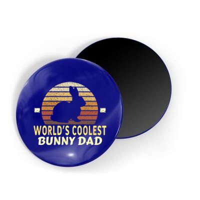 Worlds Coolest Bunny Dad Pet Cute Rabbit Great Gift Magnet