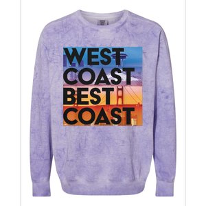 West Coast Best Coast Colorblast Crewneck Sweatshirt