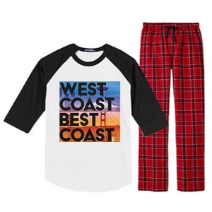 West Coast Best Coast Raglan Sleeve Pajama Set