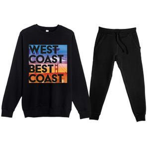 West Coast Best Coast Premium Crewneck Sweatsuit Set