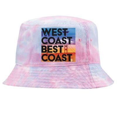 West Coast Best Coast Tie-Dyed Bucket Hat