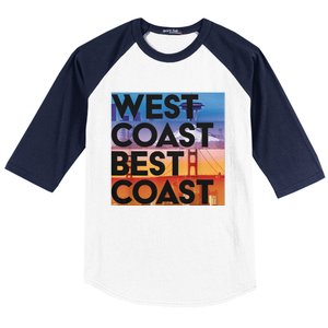 West Coast Best Coast Baseball Sleeve Shirt