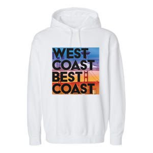 West Coast Best Coast Garment-Dyed Fleece Hoodie