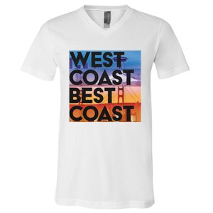 West Coast Best Coast V-Neck T-Shirt