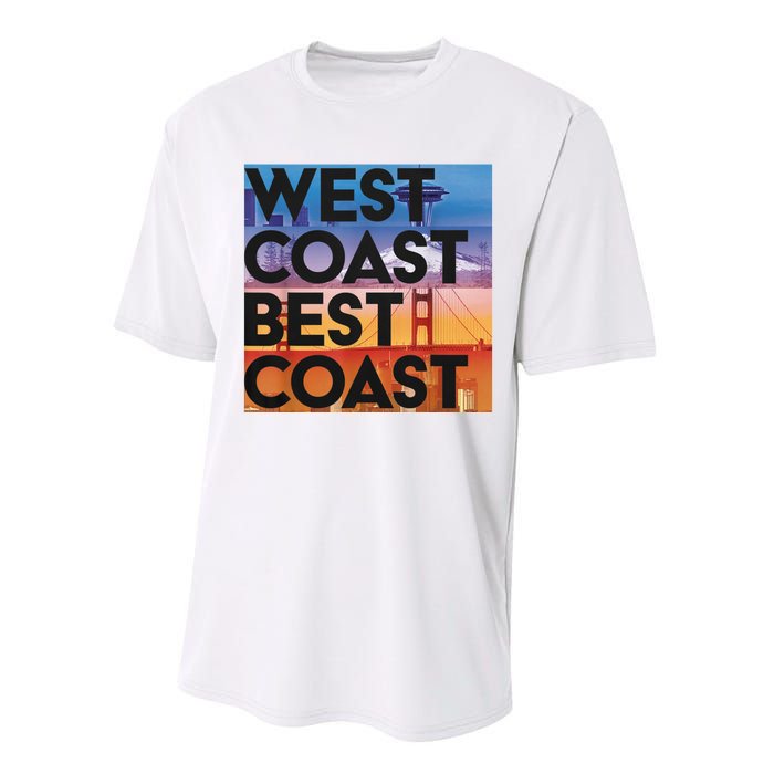 West Coast Best Coast Performance Sprint T-Shirt