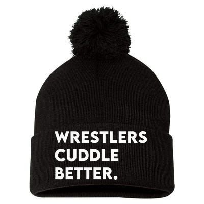 Wrestlers Cuddle Better Wrestling Pom Pom 12in Knit Beanie