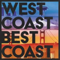 West Coast Best Coast | SEA/PO/SF/LA Graphic 7 Panel Mesh Trucker Snapback Hat