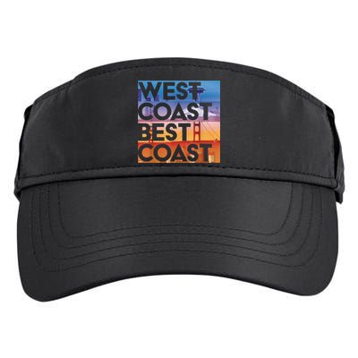 West Coast Best Coast | SEA/PO/SF/LA Graphic Adult Drive Performance Visor