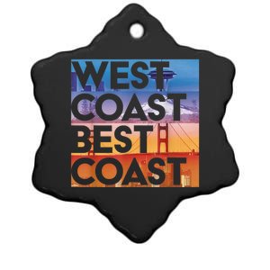 West Coast Best Coast | SEA/PO/SF/LA Graphic Ceramic Star Ornament