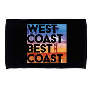 West Coast Best Coast | SEA/PO/SF/LA Graphic Microfiber Hand Towel