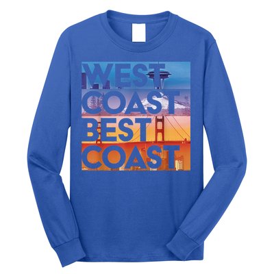 West Coast Best Coast | SEA/PO/SF/LA Graphic Long Sleeve Shirt