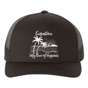 Wo California Beach My Place Of Happiness - Carpinteria Yupoong Adult 5-Panel Trucker Hat