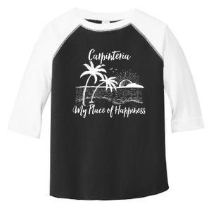 Wo California Beach My Place Of Happiness - Carpinteria Toddler Fine Jersey T-Shirt