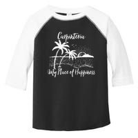 Wo California Beach My Place Of Happiness - Carpinteria Toddler Fine Jersey T-Shirt