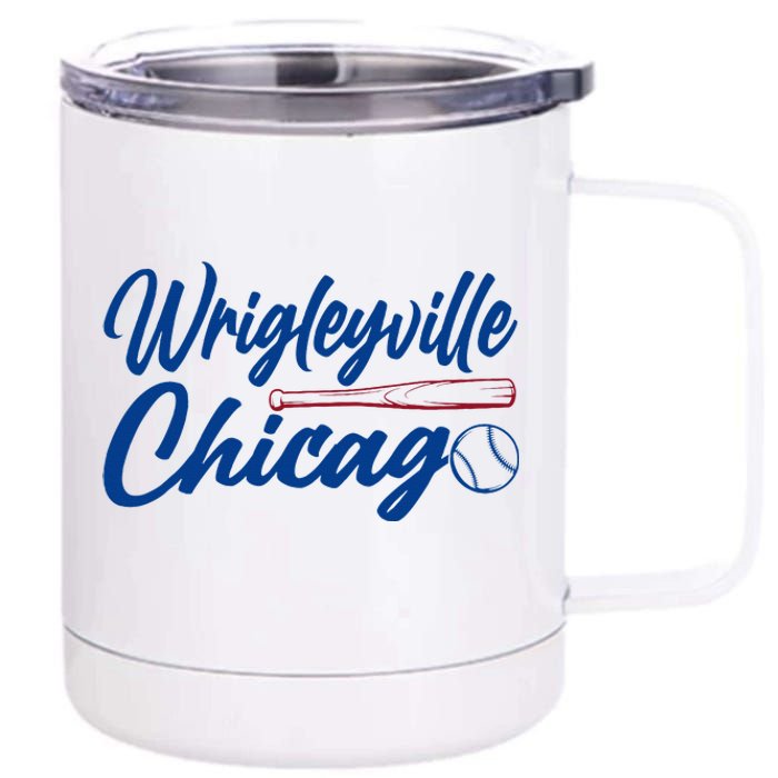 Wrigleyville Chicago Baseball American 12 oz Stainless Steel Tumbler Cup