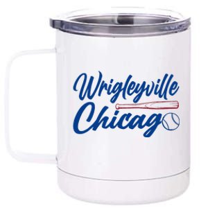 Wrigleyville Chicago Baseball American 12 oz Stainless Steel Tumbler Cup