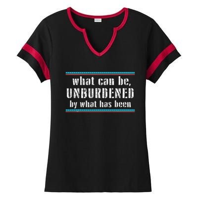 What Can Be Unburdened By What Has Been Cool Ladies Halftime Notch Neck Tee