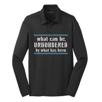 What Can Be Unburdened By What Has Been Cool Silk Touch Performance Long Sleeve Polo