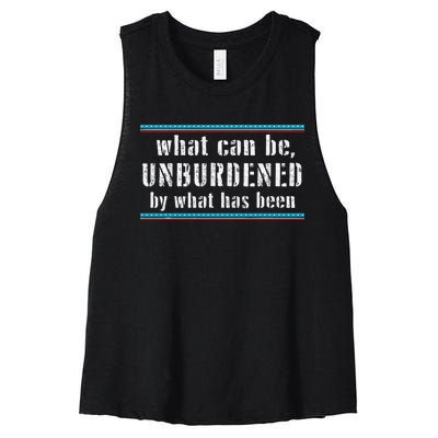 What Can Be Unburdened By What Has Been Cool Women's Racerback Cropped Tank