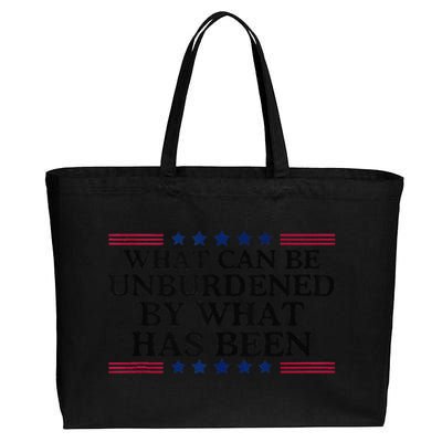 What Can Be Unburdened By What Has Been Cotton Canvas Jumbo Tote