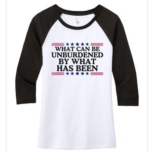 What Can Be Unburdened By What Has Been Women's Tri-Blend 3/4-Sleeve Raglan Shirt