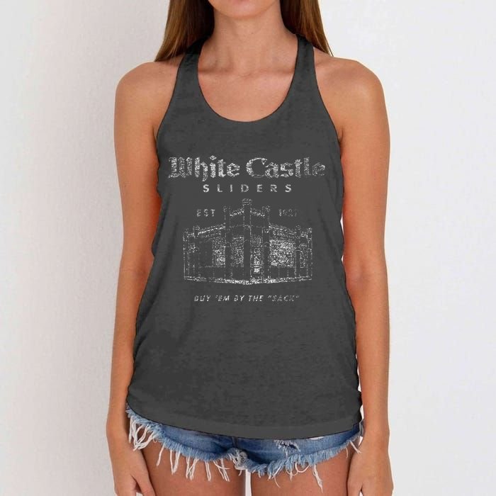 White Castle By The Sack Women's Knotted Racerback Tank