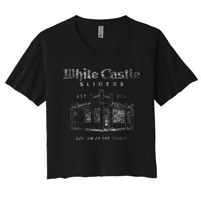 White Castle By The Sack Women's Crop Top Tee