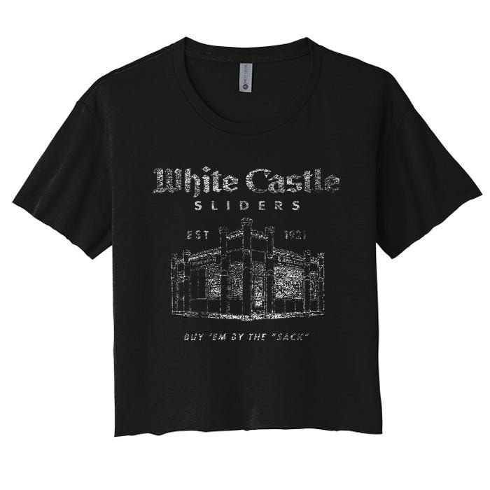 White Castle By The Sack Women's Crop Top Tee