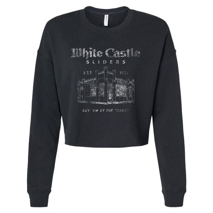 White Castle By The Sack Cropped Pullover Crew