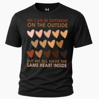 We Can Be Different On The Outside But We All Have The Same Heart Black History Performance Shirt