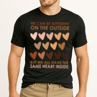 We Can Be Different On The Outside But We All Have The Same Heart Black History Performance Shirt
