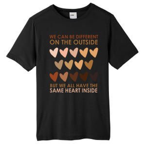 We Can Be Different On The Outside But We All Have The Same Heart Black History Tall Fusion ChromaSoft Performance T-Shirt