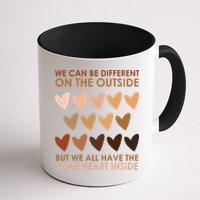 We Can Be Different On The Outside But We All Have The Same Heart Black History Mug