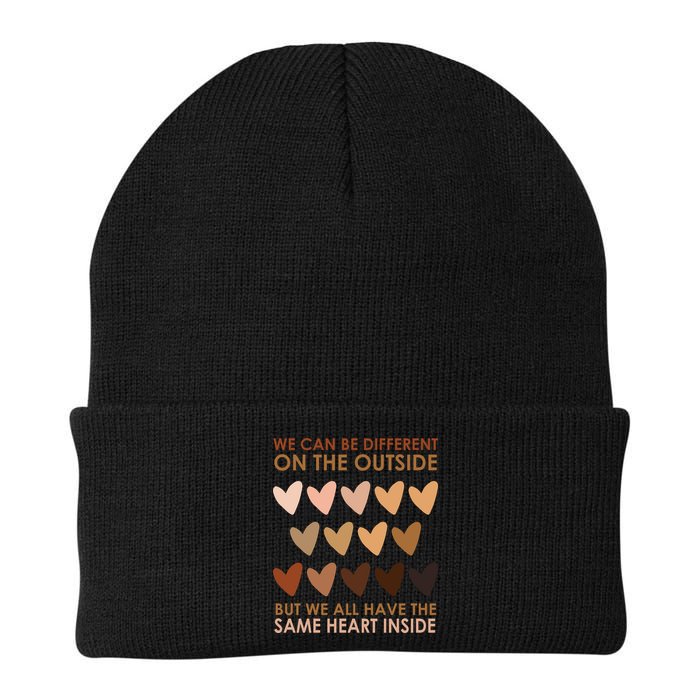 We Can Be Different On The Outside But We All Have The Same Heart Black History Beanie