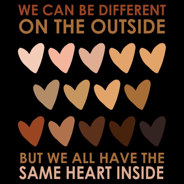 We Can Be Different On The Outside But We All Have The Same Heart Black History 16 in Basic Backpack