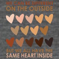 We Can Be Different On The Outside But We All Have The Same Heart Black History Daily Commute Backpack