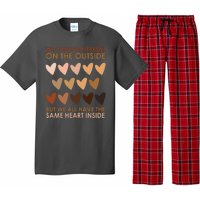 We Can Be Different On The Outside But We All Have The Same Heart Black History Pajama Set