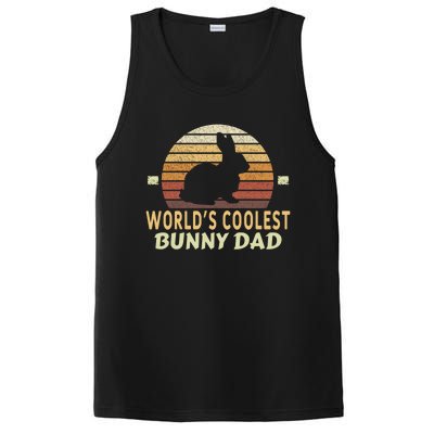 Worlds Coolest Bunny Dad Pet Cute Rabbit Gift PosiCharge Competitor Tank