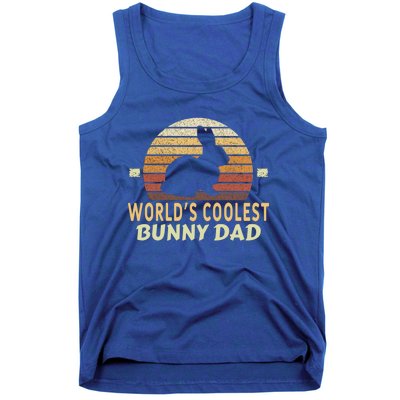 Worlds Coolest Bunny Dad Pet Cute Rabbit Gift Tank Top