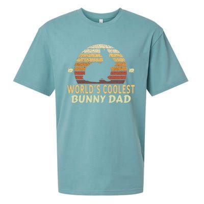 Worlds Coolest Bunny Dad Pet Cute Rabbit Gift Sueded Cloud Jersey T-Shirt