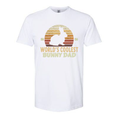 Worlds Coolest Bunny Dad Pet Cute Rabbit Gift Softstyle CVC T-Shirt