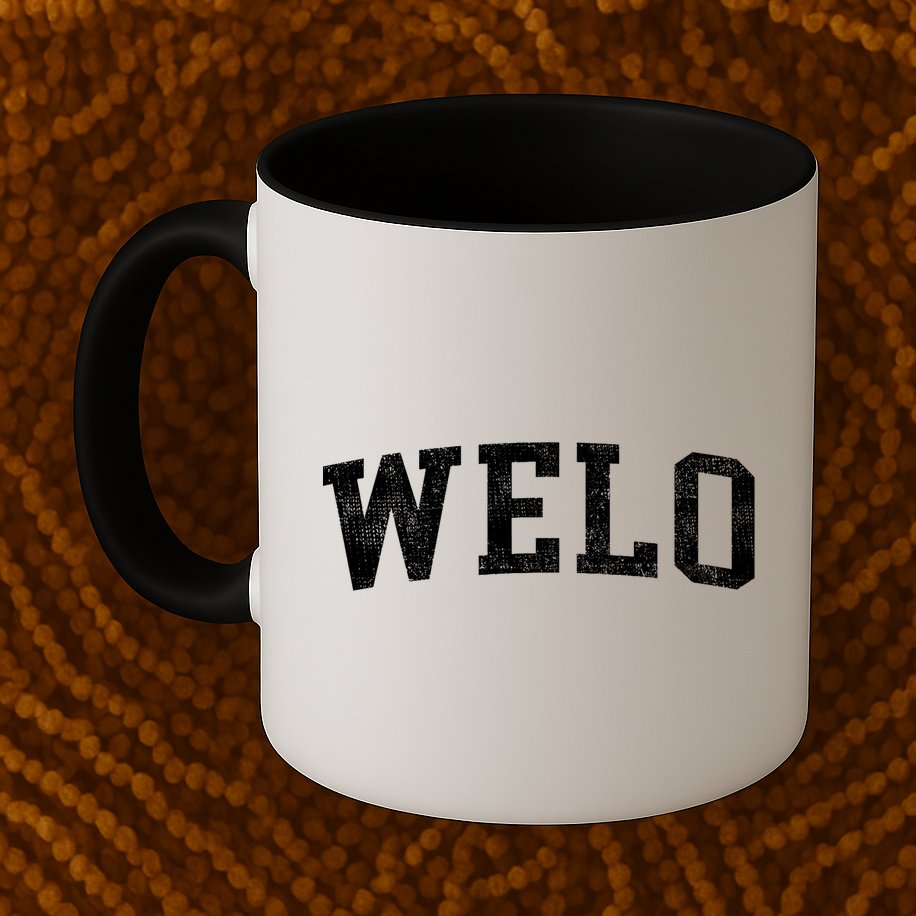 Welo Classic Bold Font Welo Birthday Gift Mug