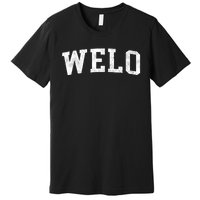 Welo Classic Bold Font Welo Birthday Gift Premium T-Shirt