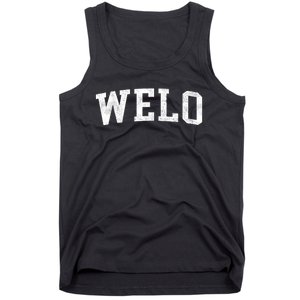 Welo Classic Bold Font Welo Birthday Gift Tank Top