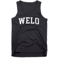 Welo Classic Bold Font Welo Birthday Gift Tank Top