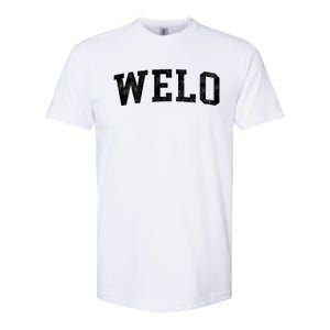 Welo Classic Bold Font Welo Birthday Gift Softstyle CVC T-Shirt