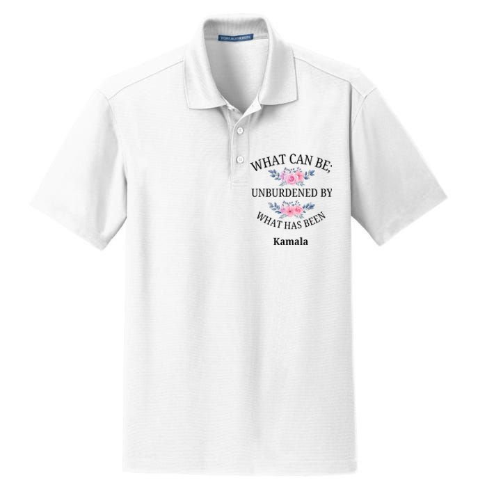 What Can Be; Unburdened By What Has Been Kamala Vote Design Dry Zone Grid Polo