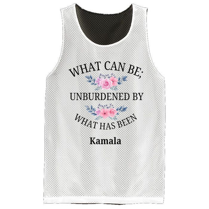 What Can Be; Unburdened By What Has Been Kamala Vote Design Mesh Reversible Basketball Jersey Tank